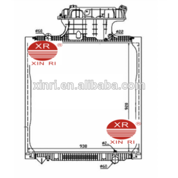 China Aluminium Rohr Heizkörper für MAN LKW Heizkörper TG-A (02-) 1996 OE: 81061016459